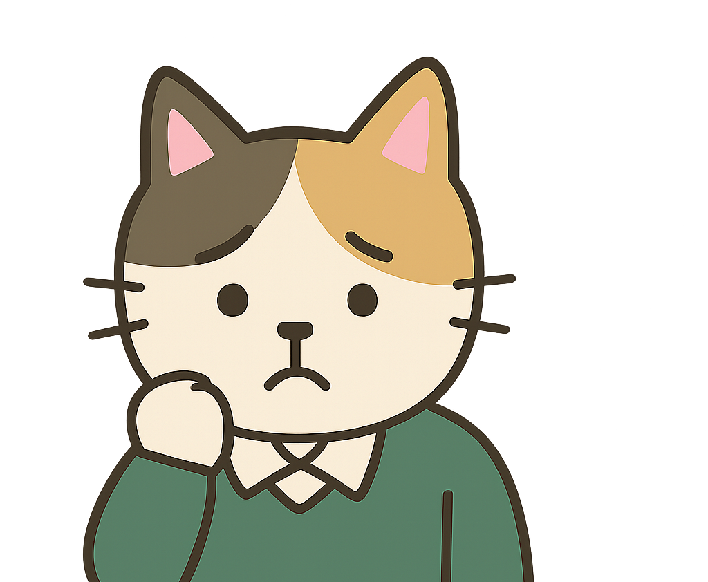 悩めるミケさん